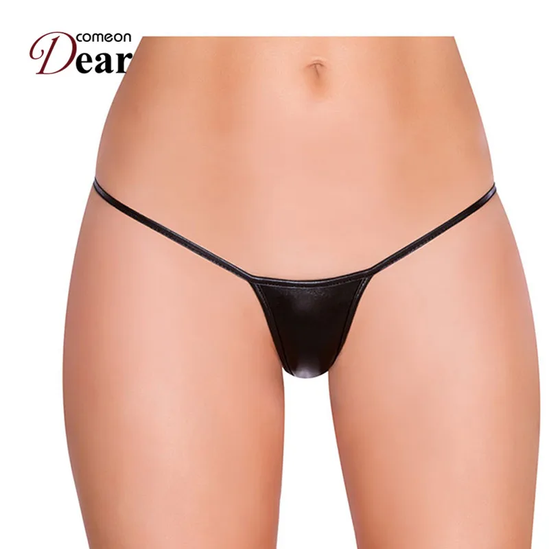 

Comeondear XXXL Shiny G String Micro Mini Thong Women Sexy Panties Plus Size Erotic Briefs Underwear Female Bikini Shorts PA5128