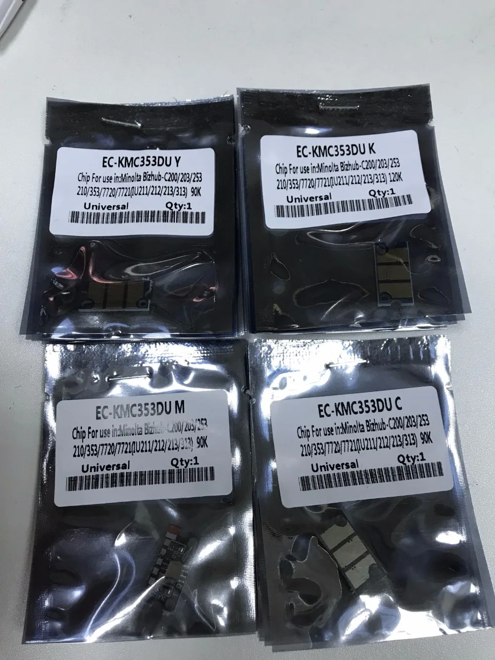 Совместимые чипы барабана для konica minolta C200 C200e C253 C210 C203 C353 7720 7721 сброса передачи
