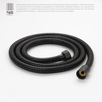 hpb 1 5m g12 stainless steel plumbing hose tube for bathroom handheld shower hand hold shower pipe black color h7102
