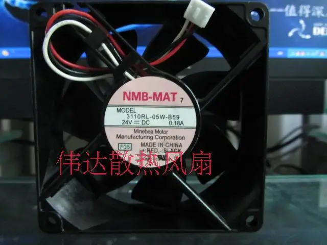 

New authentic 3110RL-05W-B59 24V 0.18A 8CM 8025 cooling fan