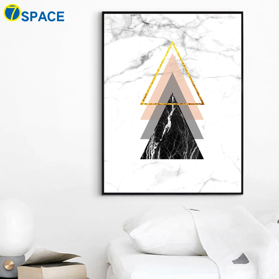 Geometric Marble Ampersand Wall Art Canvas Painting Nordic Posters And Prints Abstract Pictures For Living Room Home Decor | Дом и сад