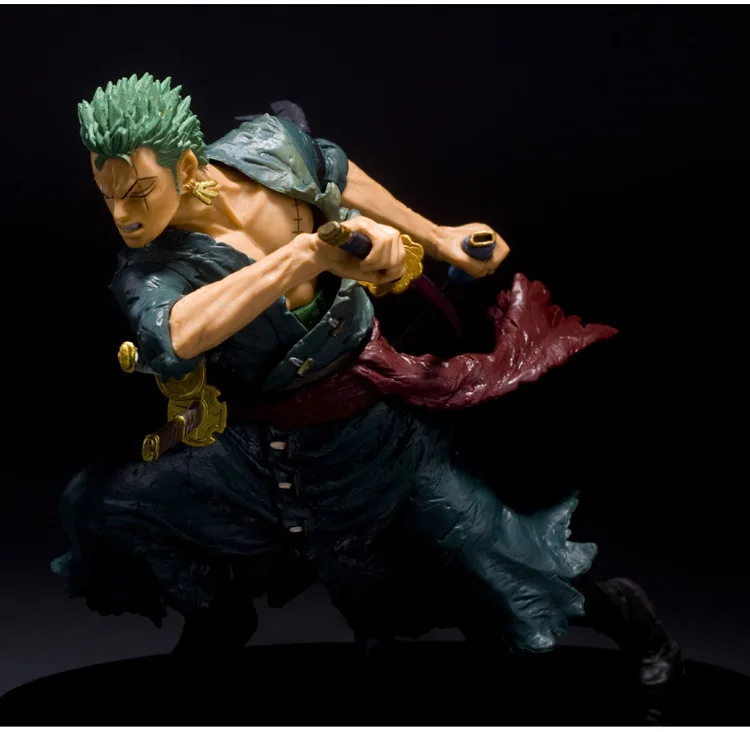 Аниме One Piece Roronoa Zoro Размер 15 см в коробке ПВХ экшн фигурка Коллекционная модель