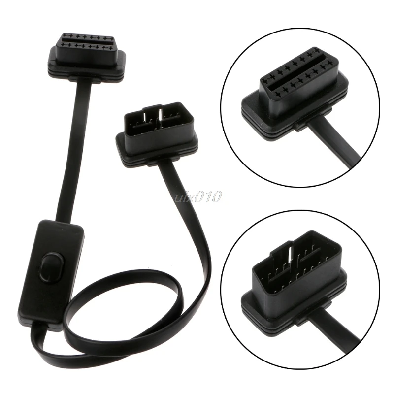 16 Pin OBD2 OBDII Авто кабель удлинитель с выключателем Тип В комплект поставки входит