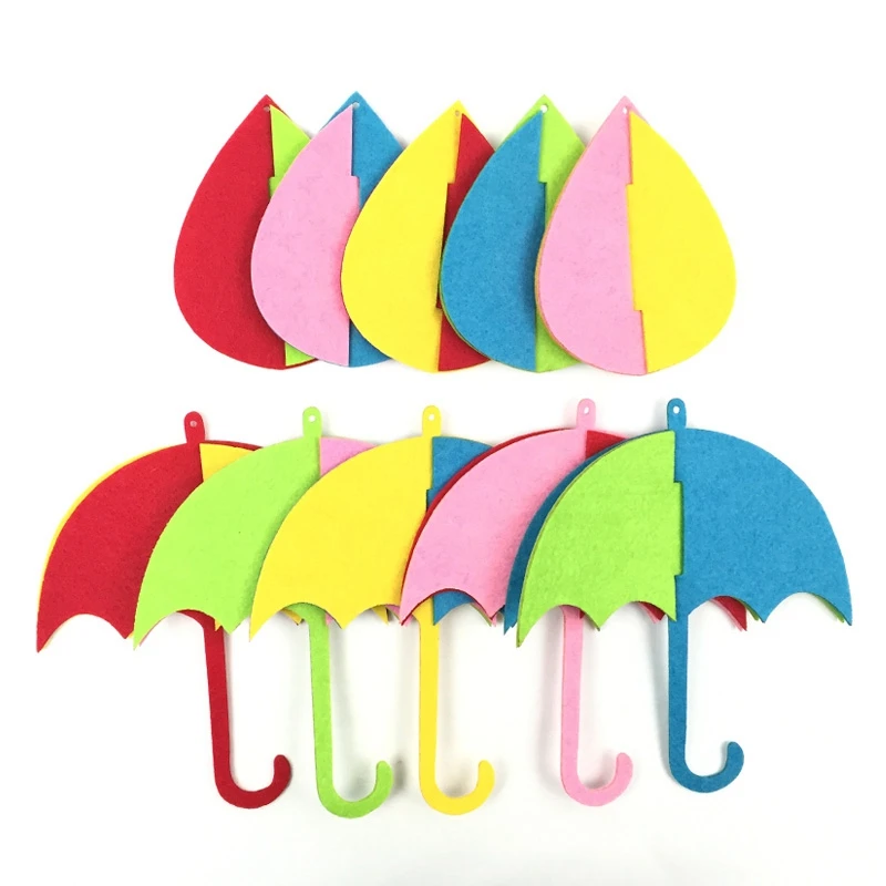 Детский сад класс войлочные облака воздушный шар коридор украшения нетканый