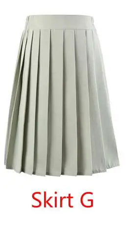 Skirt G Горячая японская Корейская версия короткие юбки школьная девушка плиссированная половина юбка для школьной формы Косплей студента Jk Academy 17 цветов 5xl - Цвет: Skirt G