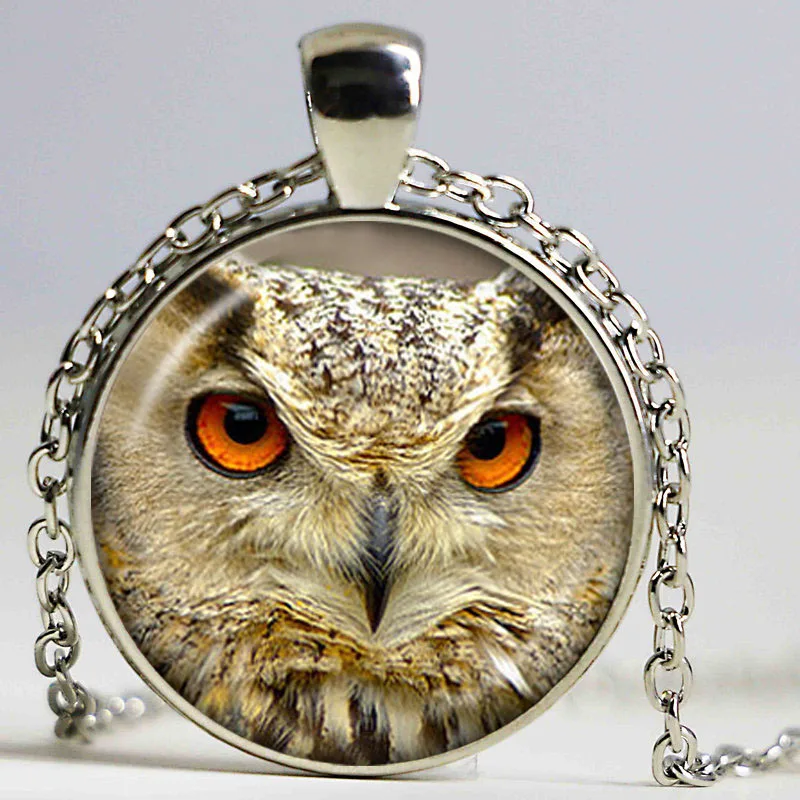 Ожерелье ручной работы в виде животных ожерелье совы для женщин стеклянный