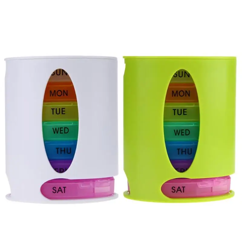 Контейнер для таблеток пластиковый контейнер хранения 28 отсеков|Таблетницы и