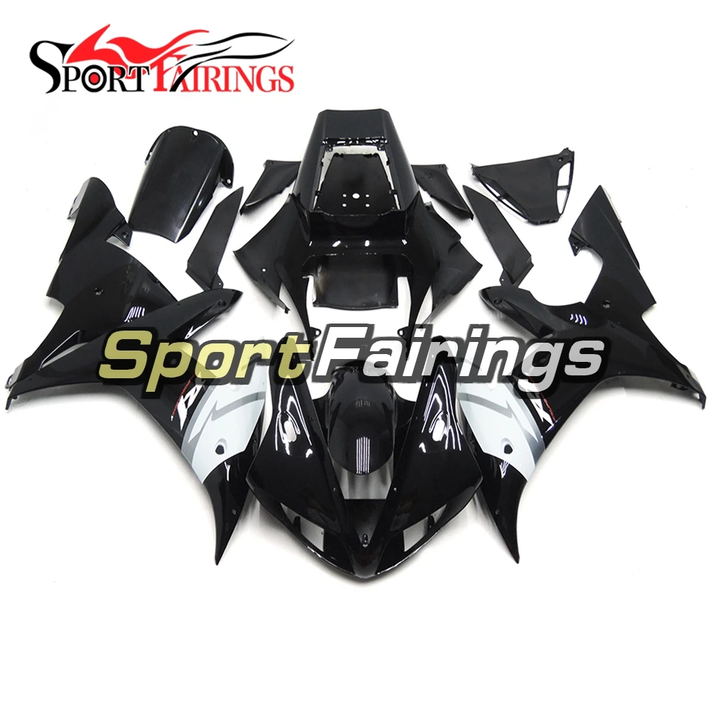 

Complete Cowling Kit For Yamaha 2002 2003 YZF1000 R1 02 03 Motorcycle ABS Injection Fairings Bodywork Kit Black White New Hulls