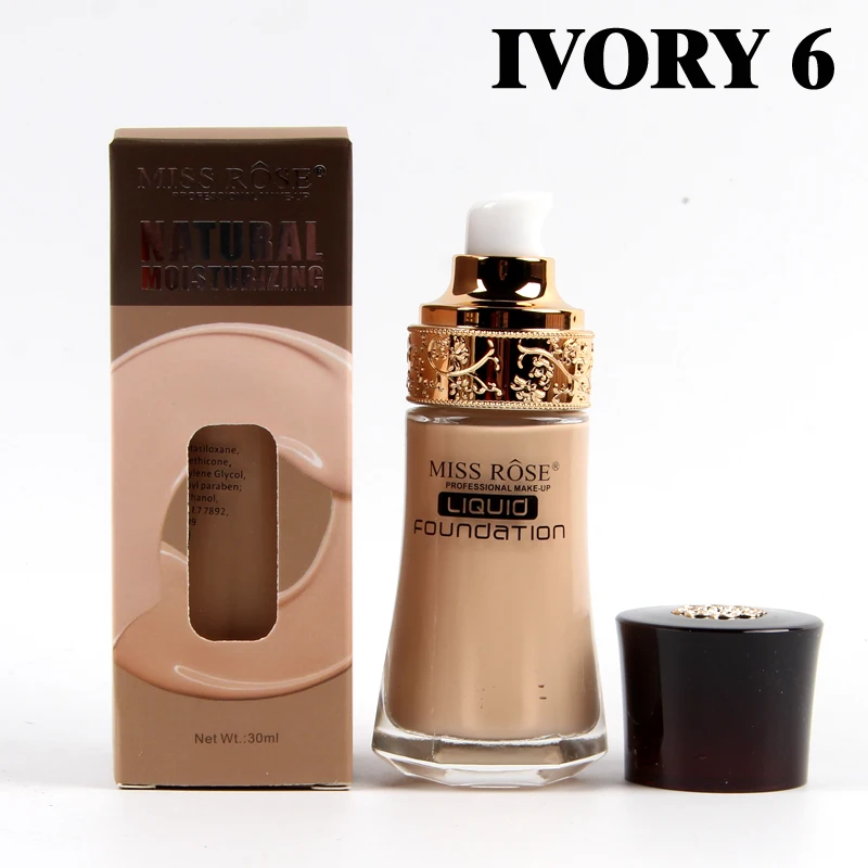 2019 Miss Rose основа под макияж круглый стеклянный флакон консилер Косметика