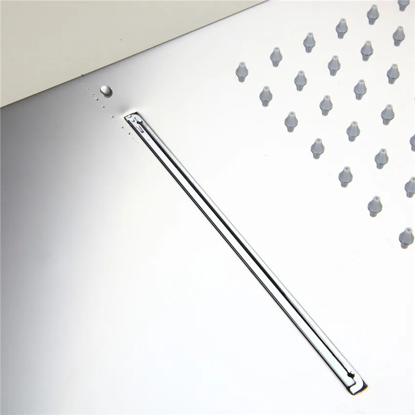 Смеситель для душа в ванную комнату сверхтонкий латунный корпус тропический душ