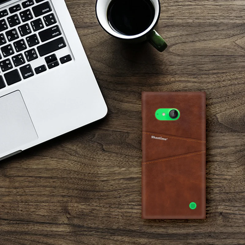 Роскошный винтажный кожаный чехол для Nokia Lumia 730 чехол для телефона Nokia Lumia 735 слот для карт PU кожаный чехол