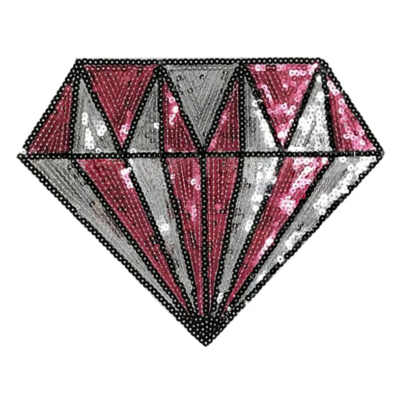 20 см алмазные нашивки для одежды роскошные красные серебряные блестки странные