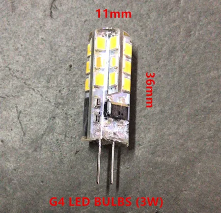 10 шт./лот SMD 2835 Светодиодный G4 G9 светодиодный свет лампы DC12V 360 градусов 110220 v, 96-265 вольт использования - Испускаемый цвет: g4 led bulbs