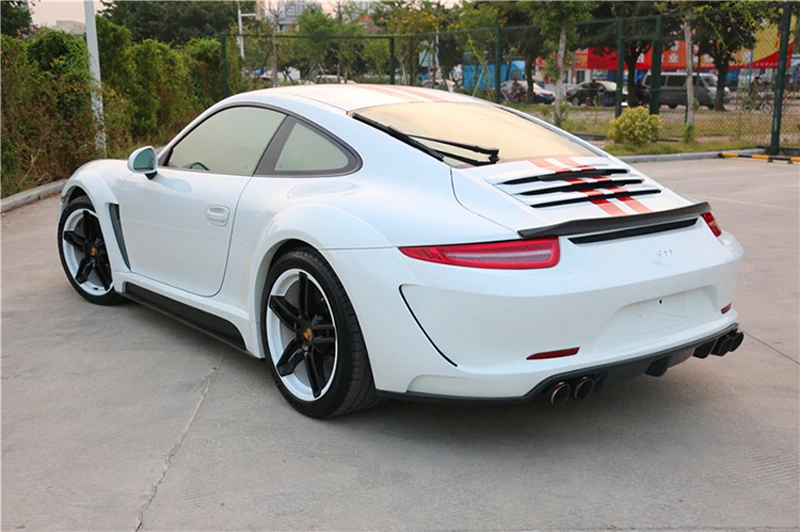 Для Porsche 911 991 2012 2013 украшение автомобиля хвост крыло VRT Стиль черное углеродное волокно заднее крыло спойлера