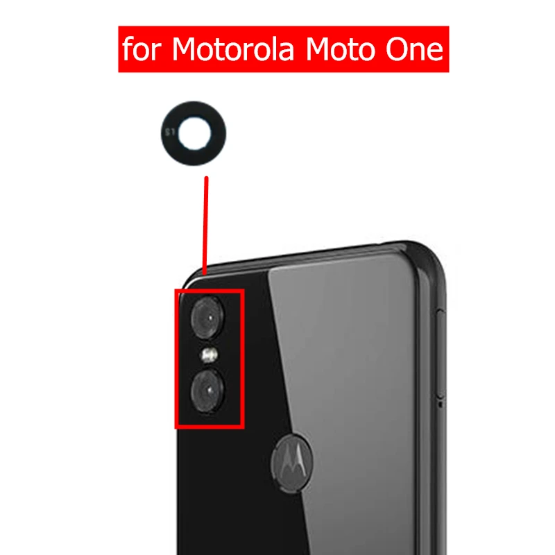 2 шт. для Motorola Moto One camera glass Lens задняя камера стеклянная линза для Moto One запасная Запасная часть