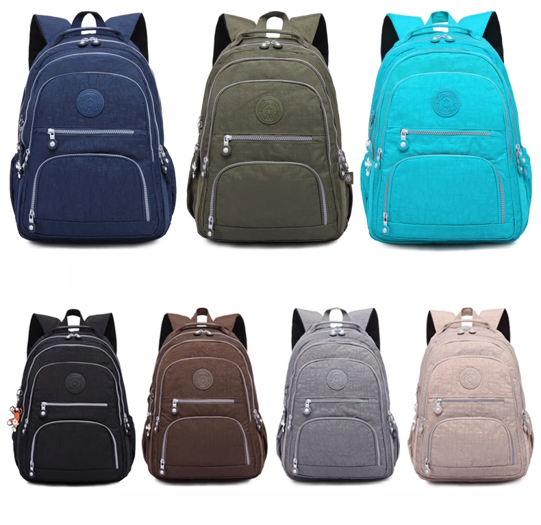 Школьный рюкзак для девочек-подростков Mochila Feminina, женские рюкзаки, нейлоновый водонепроницаемый повседневный рюкзак для ноутбука, женский рюкзак
