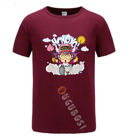 Брендовые мужские футболки Классическая аниме футболка Dr. Slump Arale унисекс