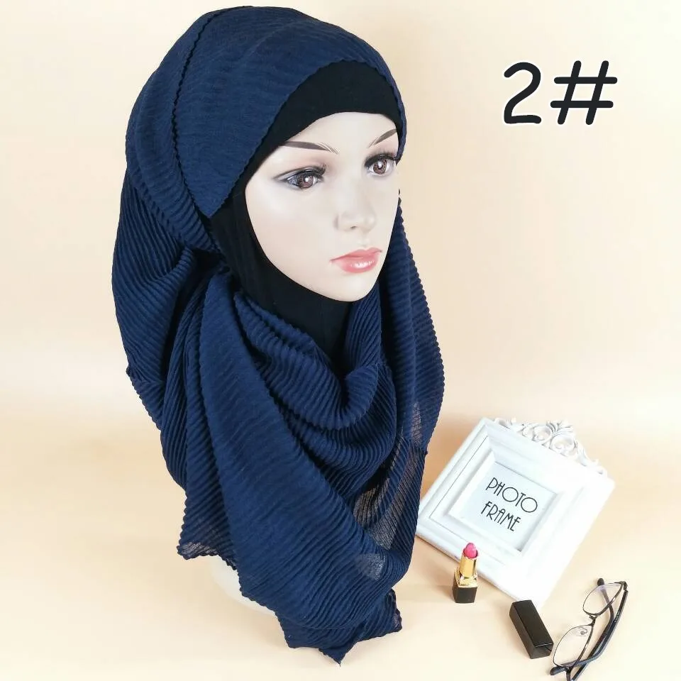 180*70 см мягкие носки из тонкого хлопка Hijab шарф Мусульманский платок исламский аксессуары Платки femme