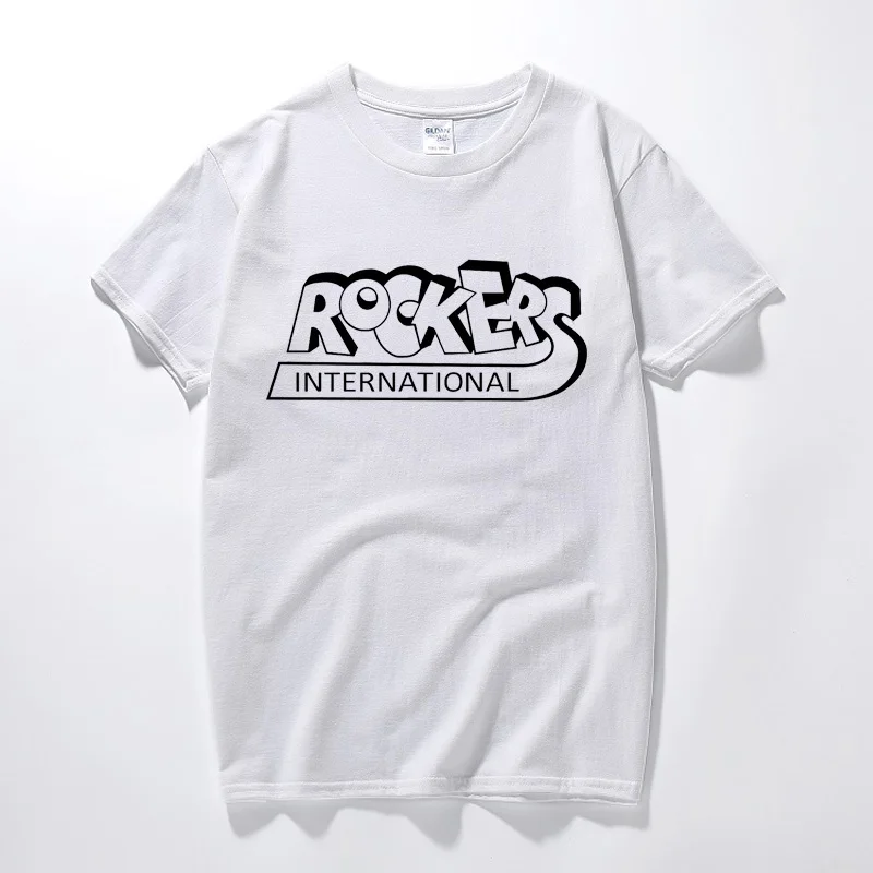 Футболка Rockers International с коротким рукавом модная тенниска из 100% хлопка надписью King