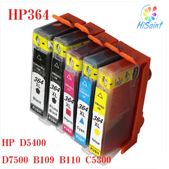 5 X картридж совместимый для HP 364 364XL 7510 B8550 c5324 C5380 C6380 D5460 струйный принтер