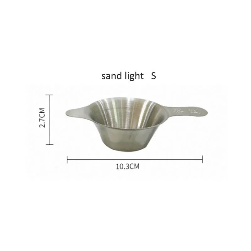 S sand light 1 шт многоразовый фильтр для чая из нержавеющей стали мелкоячеистый заварочный чай Воронка сито аксессуары - Цвет: S sand light