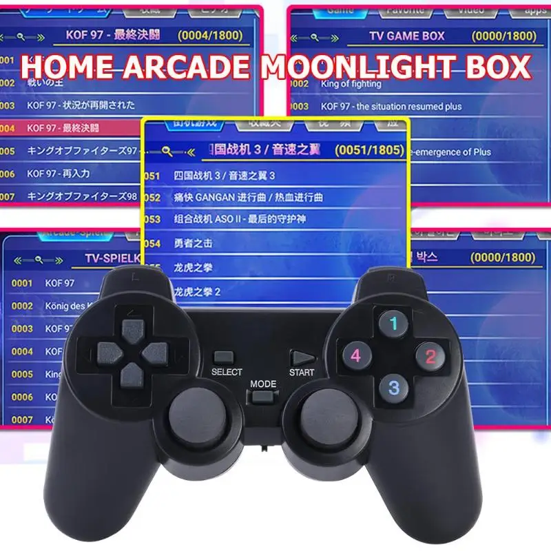 2027 в 1 беспроводной контроллер Moonlight Plus Box Fighting Ретро Ностальгический старый игровой автомат аркадная консоль с двойным контроллером