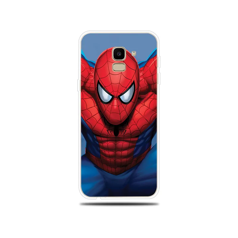 Человек-паук Железный человек чехол для samsung Galaxy J1 J3 J5 J7 Prime 2017 2016 2015 Крышка J4 J6 J8 J2
