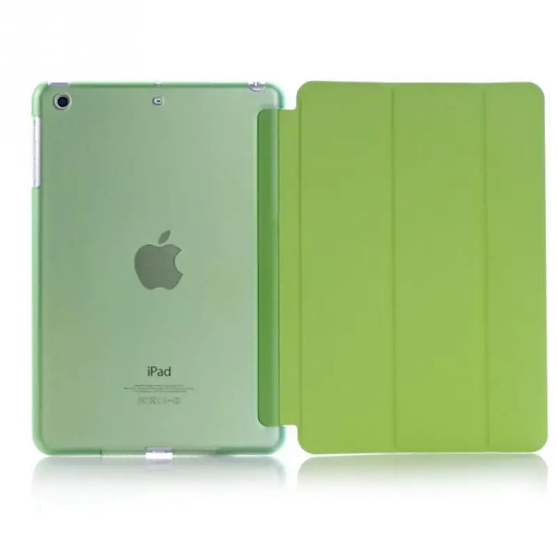 Green Ультратонкий Тонкий чехол для планшета для iPad mini 4, чехол с откидной крышкой, магнитный складной чехол из ПВХ A1538 A1550, Чехол для iPad mini 4, флип, умный чехол - Цвет: Green