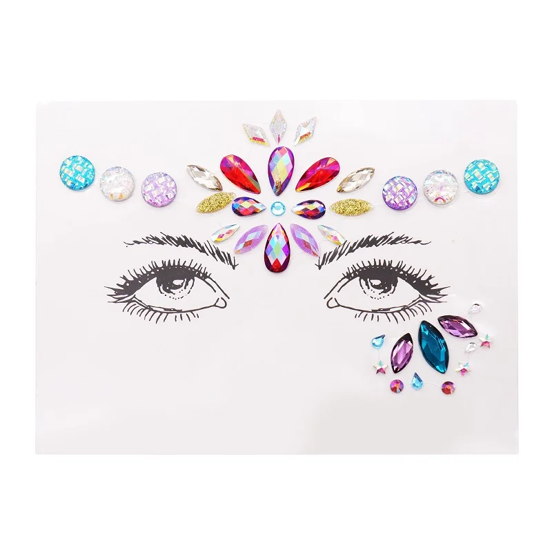 1 шт. кристальная акриловая наклейка для дрели Bindi горный хрусталь подобранный