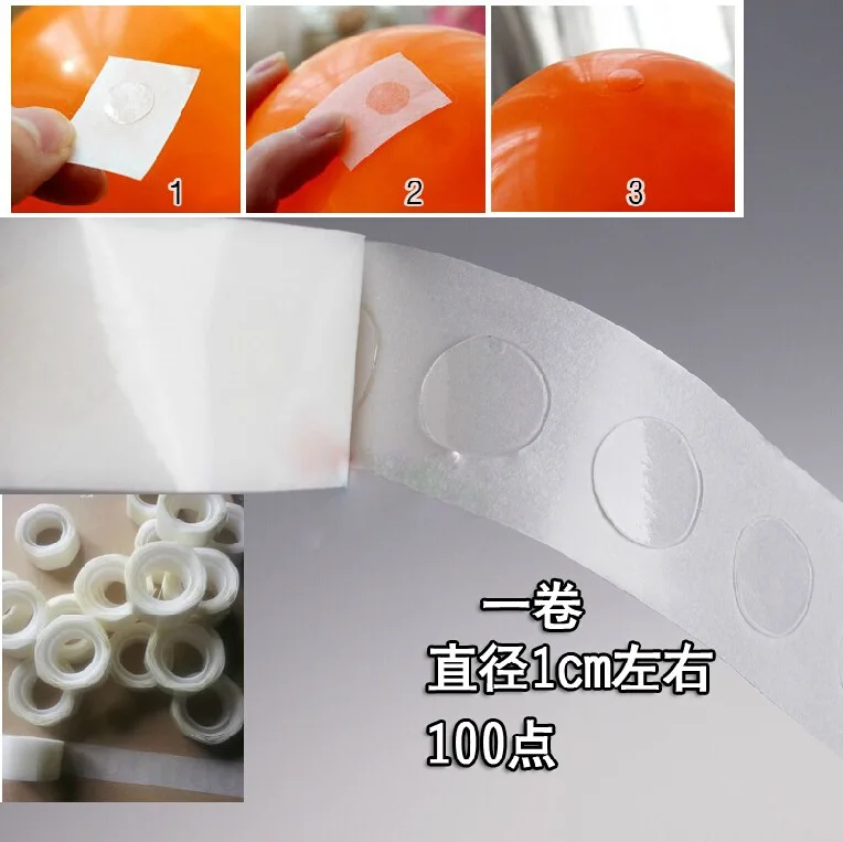 Съемные аксессуары для воздушных шаров прозрачные наклейки в горошек