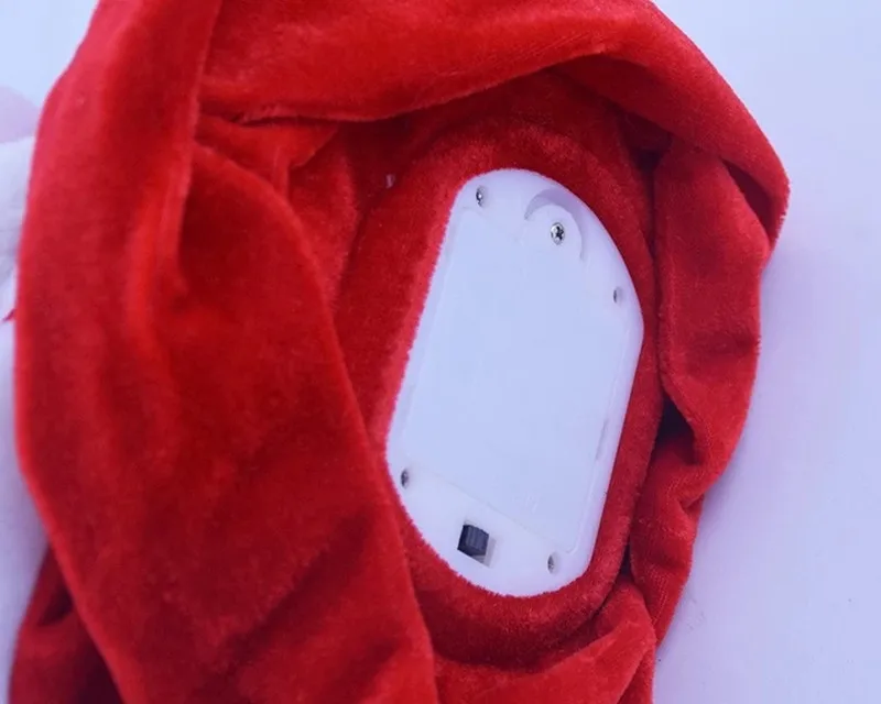 25 см PeekBoo Поющий Санта-Клаус Электрическая плюшевая кукла, набитая Kriss Kringle Hide Seek, музыкальная интерактивная игрушка, подарок на Рождество