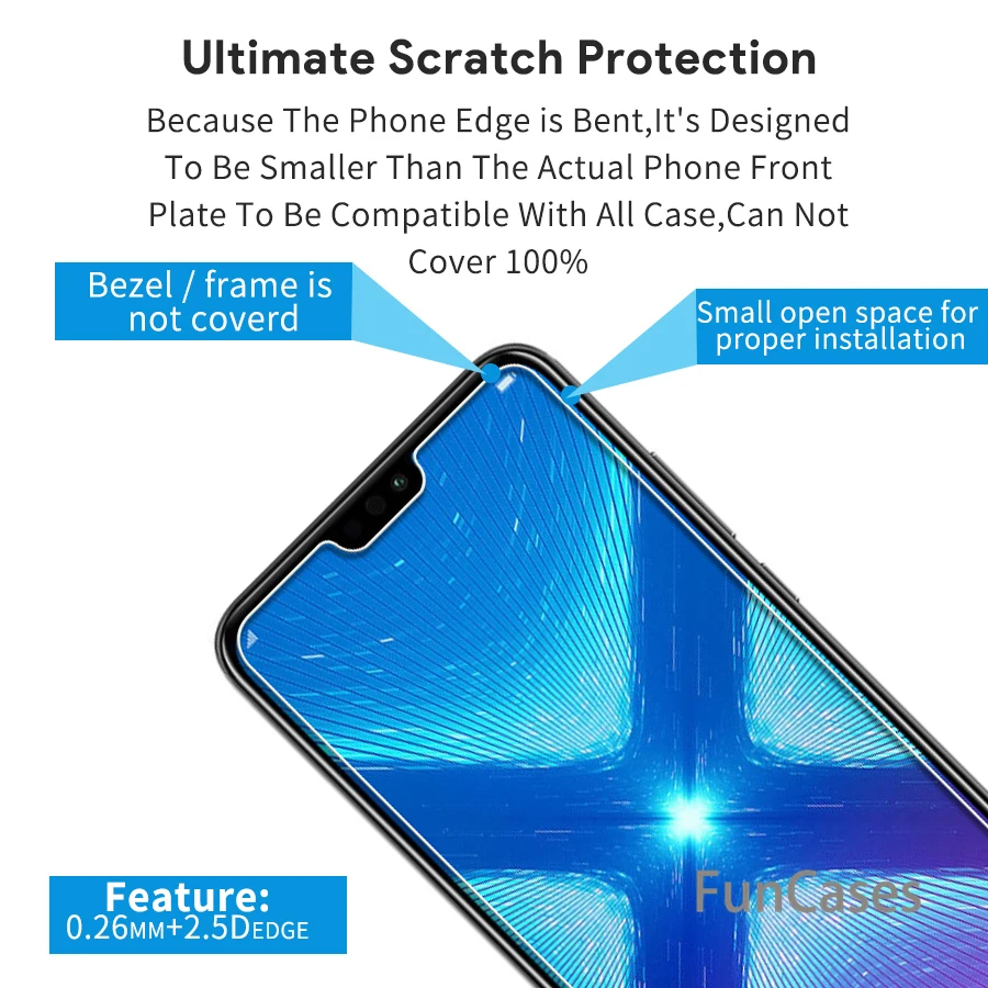 Honor 8x Защитное стекло для huawei honor 6a 6x6 Plus C X A C6 X6 A6 Защитная пленка экрана Защита