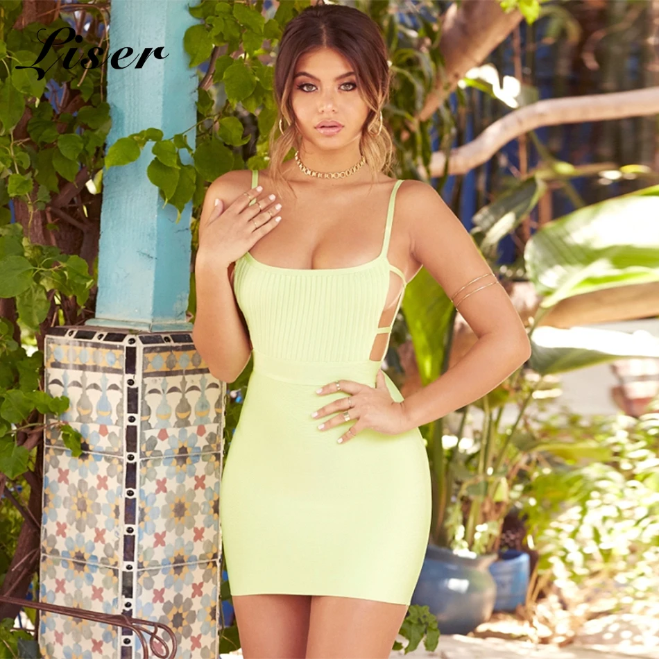 Женское платье без бретелек Liser Полосатое с повязкой облегающее элегантное