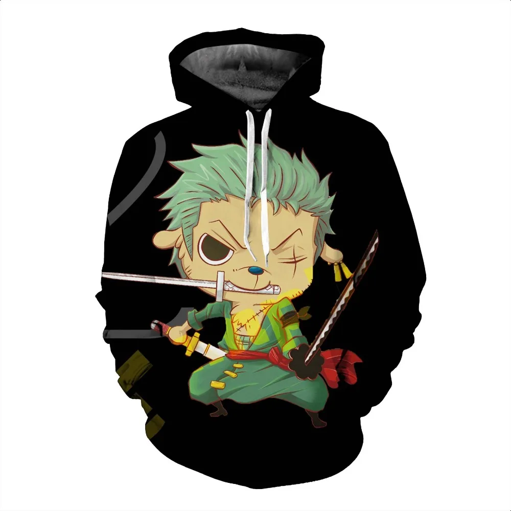 ONE PIEC Roronoa Зоро Толстовка Косплей горячая Распродажа 3D Kpop толстовки женские Kawaii