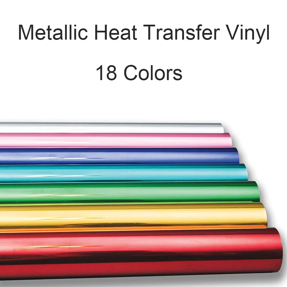 

50*300cm Heat Transfer Vinyl - Metallic HTV Iron-on T-Shirt, Hoodie, Hats and More Fabric Garments Perfect for Cricut Silhouette