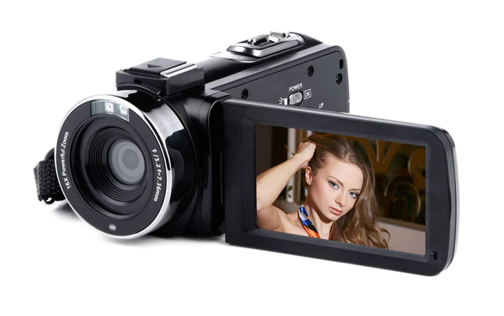 KOMERY Z9 видеокамера 16X цифровая камера Поддержка Nightshot и wifi 3,0 дюймов сенсорный экран 1080P HD видеокамера