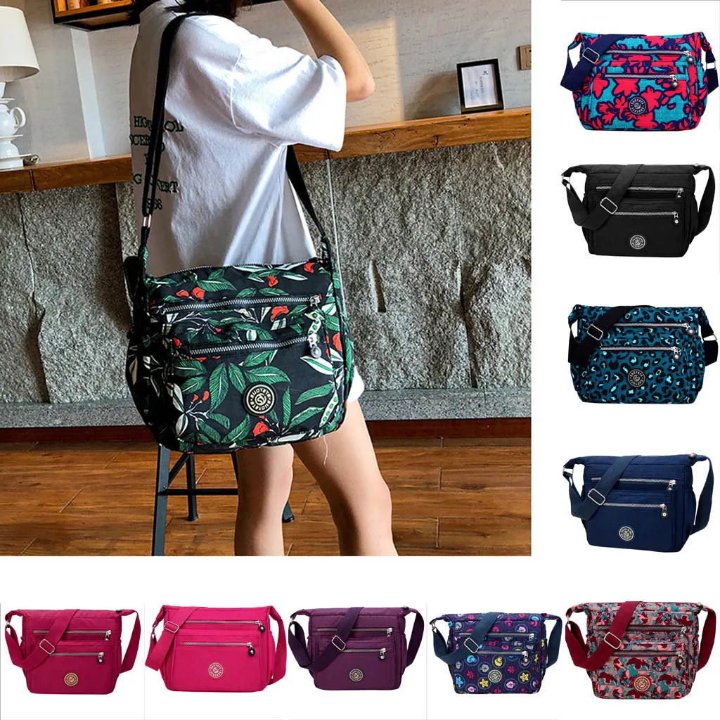

Woman Bag New Handbag Print Cloth Messenger Fashion Nylon Waterproof Shoulder torebki damskie bags for women 2019 bolso mujer