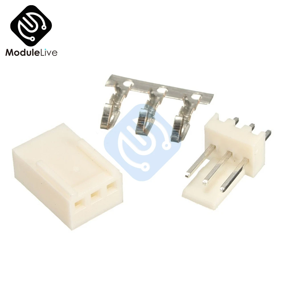 50 шт. Kit3 Pin KF2510 2P 3P 3 P 2 54 мм Шаг клеммы корпус Заголовок адаптер комплекты