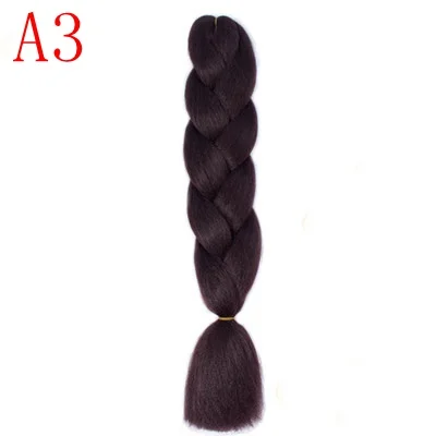 #33 MERISIHAIR, 24 дюйма, Омбре, розовый, блонд, красный, синий, плетеные волосы, синтетические, вязанные волосы для наращивания, огромные косички, прически - Цвет: #33