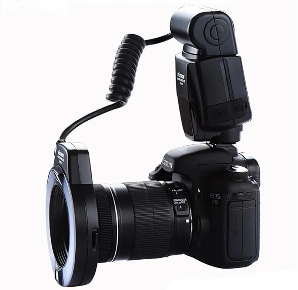 Viltrox JY 670C DSLR Камера фото светодио дный кольцо вспышка для макросъемки TTL Speedlite свет