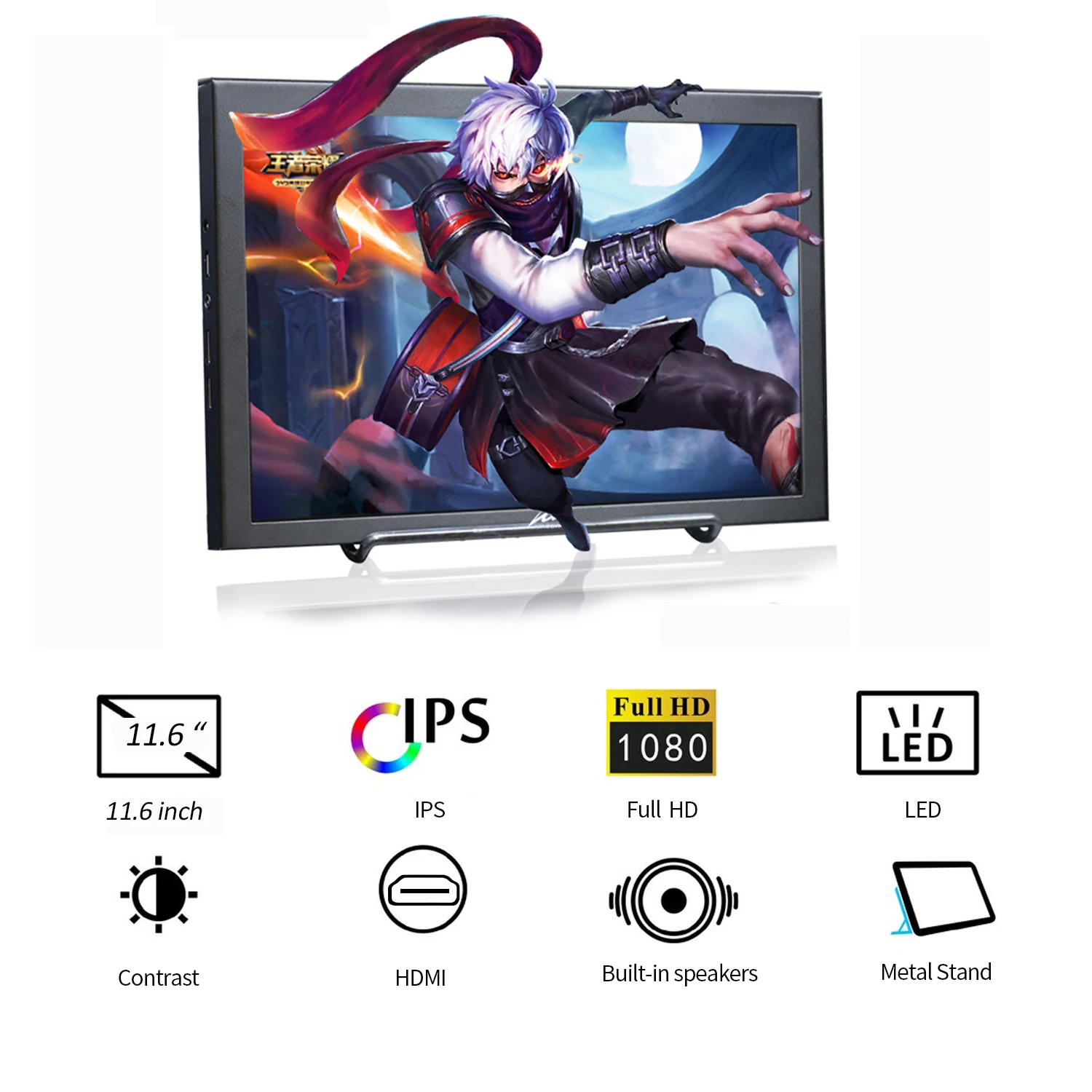 Горячая 11 6/10 1 дюймов Full HD IPS Экран монитор 2K 2560*1600 USB Мощность для Raspberry pi PS3/PS4 Xbox360