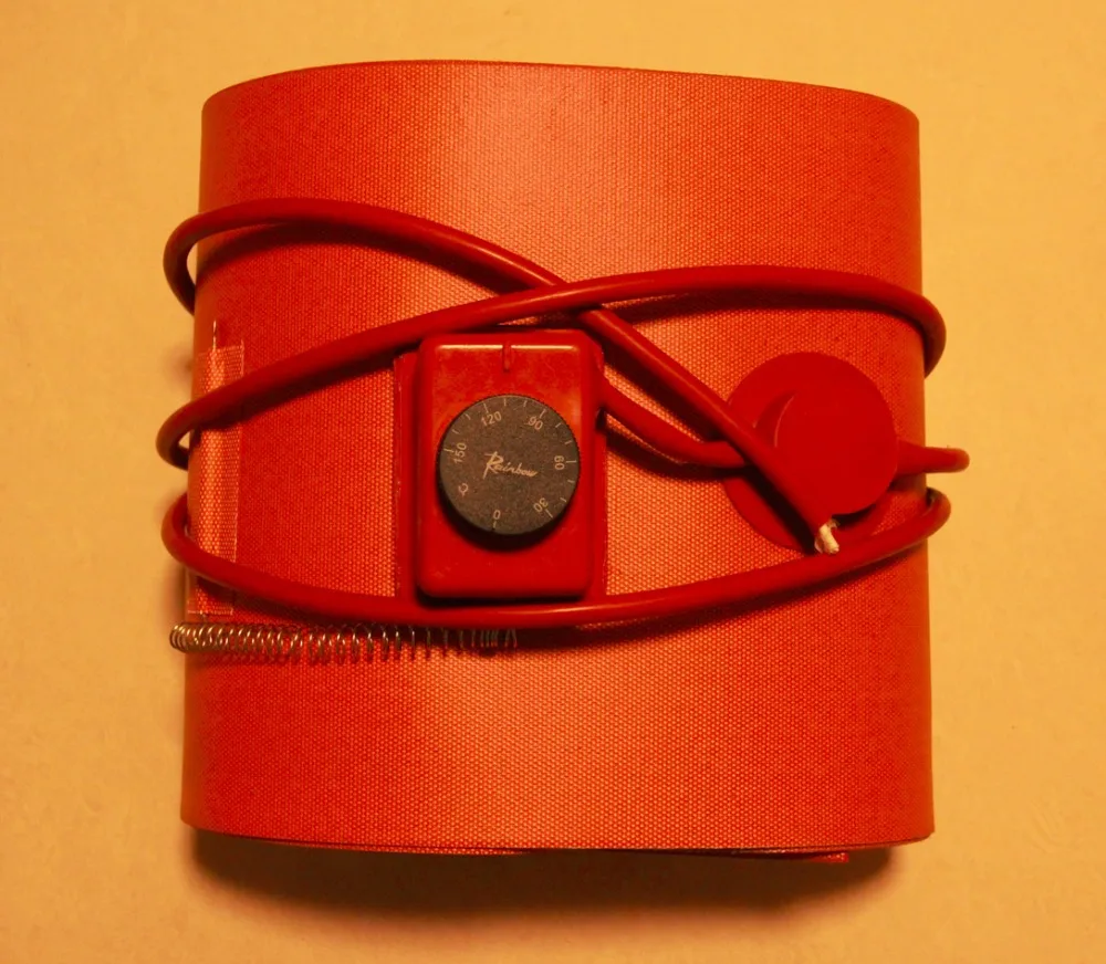 Гибкое Силиконовое нагревательное одеяло большой барабанный нагреватель