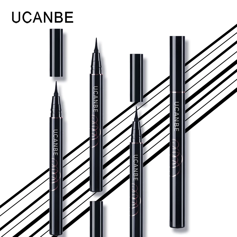 UCANBE, брендовая, крутая, черная, с чернилами, жидкая подводка для глаз, Markeup, карандаш, пигментированный, водостойкий, стойкий, не выцветает, подводка для глаз, косметика
