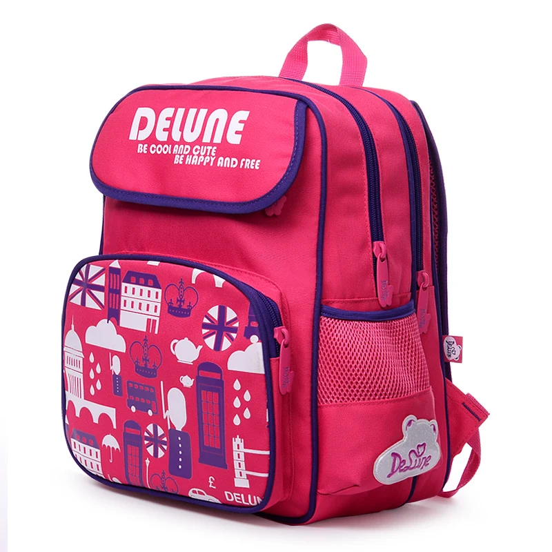 Русский Обувь для девочек мальчиков delune Школьные ранцы розовый голубой