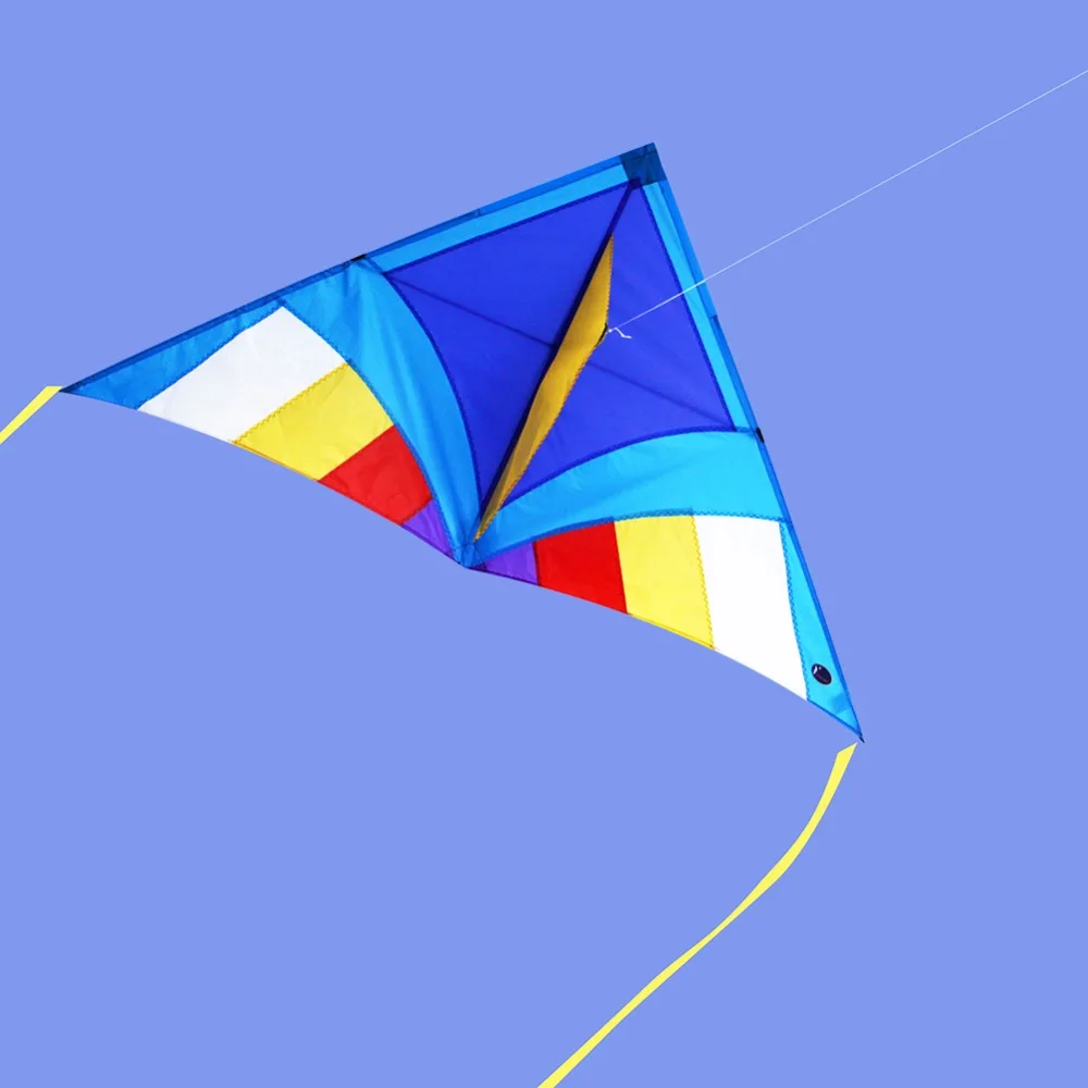 Одна линия Delta Kite для детей взрослых треугольная форма пляжный воздушный змей