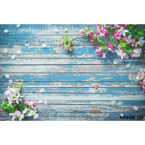 Laeacco Blossom Flower Petal деревянный фон для фотосъемки Виниловый фон для детской фотосъемки с украшением в виде куклы - Цвет: NYH00155