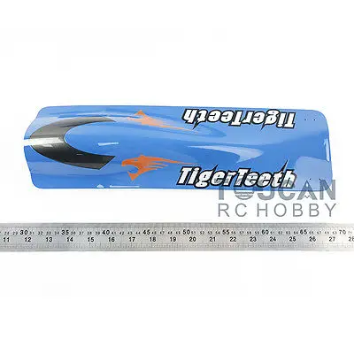 

E22 KIT Tiger Teeth Catamaran Prepainted Electric RC Racing Boat Hull only for Advanced Player Blue TH02624