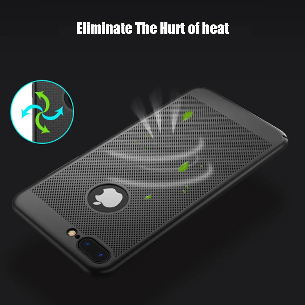 Heat Dissipation Phone Case For iPhone X 10 8 7 6 6s Plus Cover Cool Matte Hard PC Cases XS MAX XR |