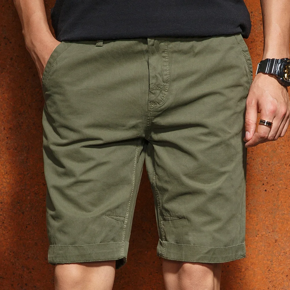 Mens Shorts Cotton Summer Casual Style Male New Arrival Cargo Calf-Length Short Pants Bermuda Men Free Shipping Plus F14 | Мужская