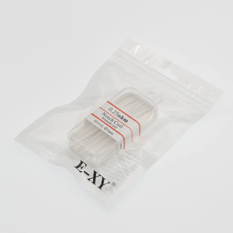 

E-XY Notch coil 10PCS/BOX heating wire 0.25ohm premade Pre-built coils big for RDA RBA Atomizer